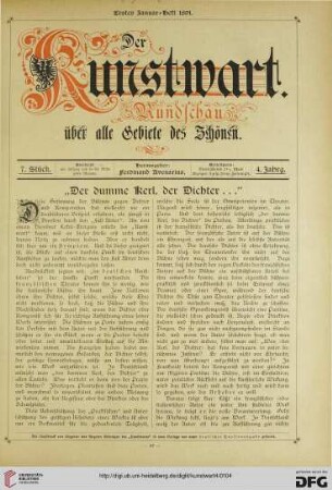 Heft 7 (1. Januarheft 1891)