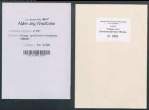 Revision des Pachtanschlages des Amtes Vlotho