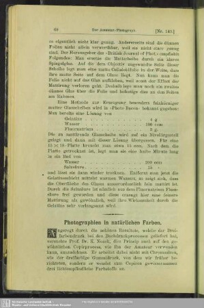 Photographien in natürlichen Farben