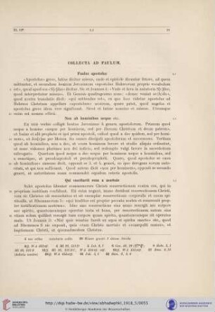 Collecta ad Paulum