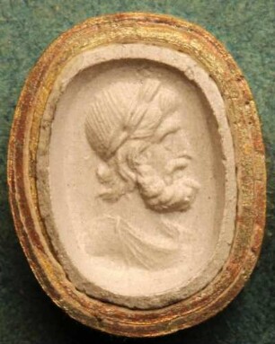 Profilbildnis des Jupiter mit Oliven bekrönt (Daktyliothek, Supplement)