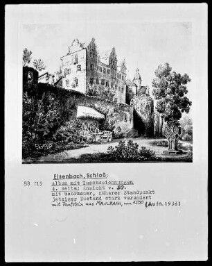4. Seite: Schloß Eisenbach von Südosten