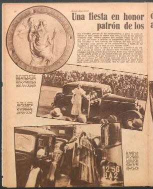 Una fiesta en honor de San Cristobal, patrón de los automovilistas [Fotografías]