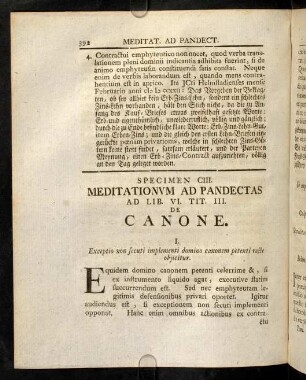 392-400, Sp. 103. De Canone