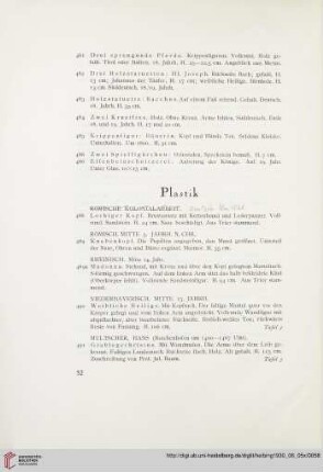 Plastik (Nr. 487-517)