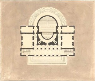 Gärtner, Friedrich von; Konzertsaal - Grundriss