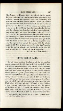 Haus Kleid Leid.