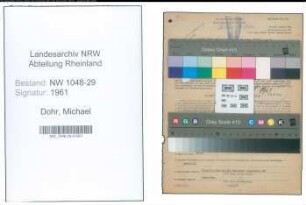 Entnazifizierung Michael Dohr , geb. 24.12.1895 (Beamter)