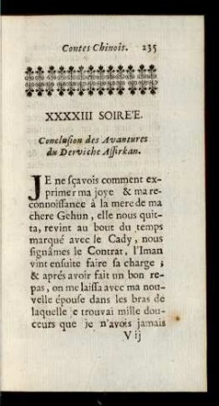 XXXXIII Soirée.