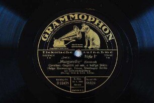 "Margarethe" : Cavatine: Gegrüßt sei mir, o heil'ge Stätte" / (Gounod)