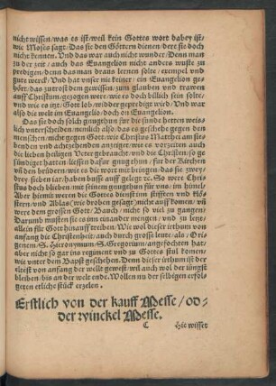 Erstlich von der kauff Messe/ oder winckel Messe.