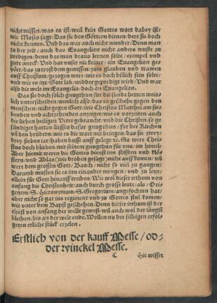 Erstlich von der kauff Messe/ oder winckel Messe.