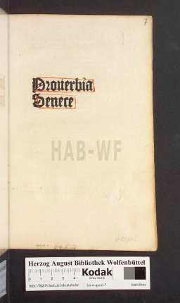 Prouerbia Senece