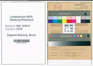 Entnazifizierung Bruno Degener-Boening , geb. 19.07.1888 (Angestellter)