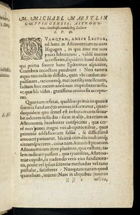 2r-7r, M. Michael Maestlin Goeppingensis