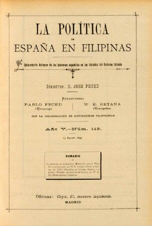 Núm. 118. 13 Agosto 1895