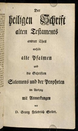 1-164, Die Psalmen.