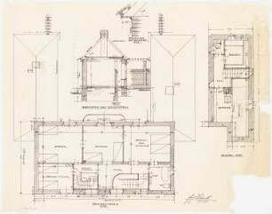 Einfamilienhaus mit Atrium-Blumengarten: Grundriss: Obergeschoss 1:50