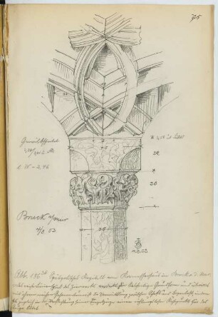 Kornmesserhaus, Bruck/Mur: Detail (aus: Skizzen- und Fotoalbum 21)