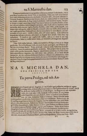 153-163, Na S. Michela dan, ena pridiga od teh angelov.