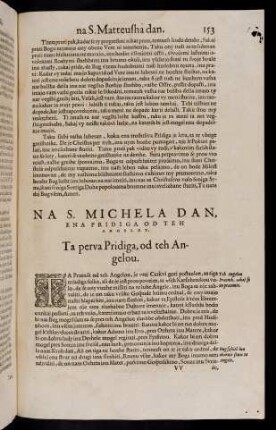 153-163, Na S. Michela dan, ena pridiga od teh angelov.