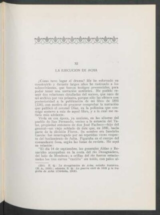 XI - La ejecución de Acha