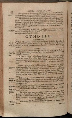 Otho III. Imp. & eius tempora.