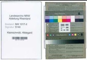 Entnazifizierung Hildegard Kleinschmidt , geb. 13.02.1906 (Kontoristin)
