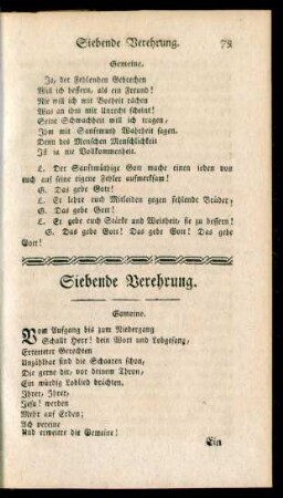 Siebende Verehrung