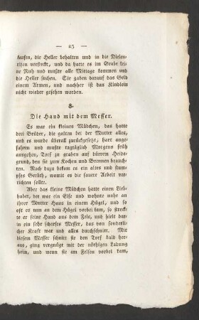 8. Die Hand mit dem Messer.