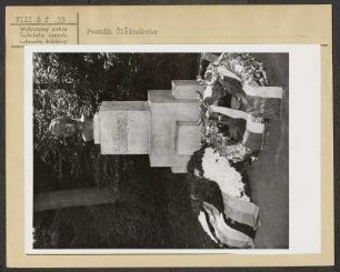 Jakub Bart-Ćišinski Denkmal in Panschwitz-Kuckau. : Pomnik Jakuba Barta Ćišinskeho w Pančicach-Kukowje.