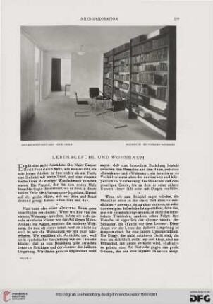Lebensgefühl und Wohnraum