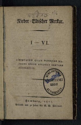 3.1815: Nieder-elbischer Merkur