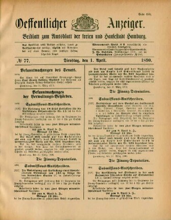 1. April-29. Juni = No. 77-150