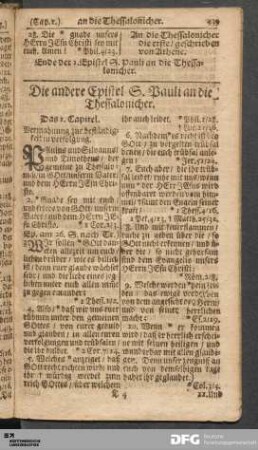 Die andere Epistel S. Pauli an die Thessalonicher.