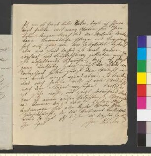 Brief von Goethe, Ottilie von an Goethe, Johann Wolfgang von