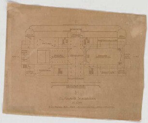 Thiersch, Friedrich von; Wiesbaden; Kurhaus - Grundriss
