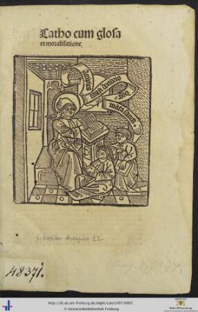 Catho cum glosa et moralisatione