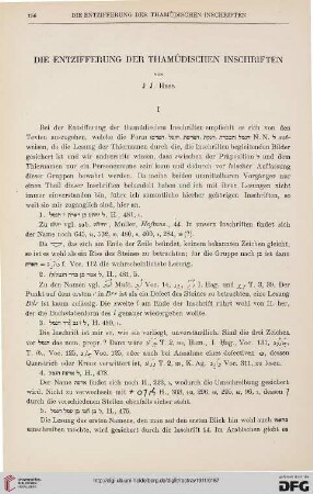 33: Die Entzifferung der Thamûdischen Inschriften