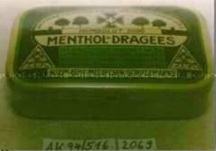 Blechdose für "HUMBOLDT 1090 MENTHOL-DRAGEEES"