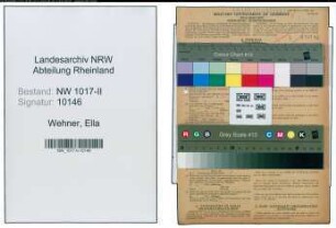 Entnazifizierung Ella Wehner , geb. 30.03.1897 ()
