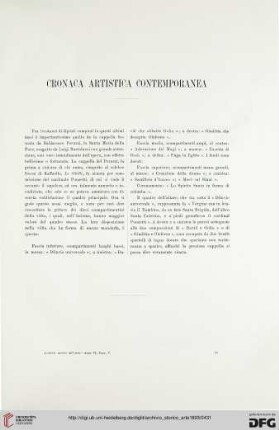 Cronaca artisctica contemporanea