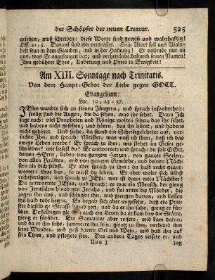 525-535, Am XIII. Sonntage nach Trinitatis