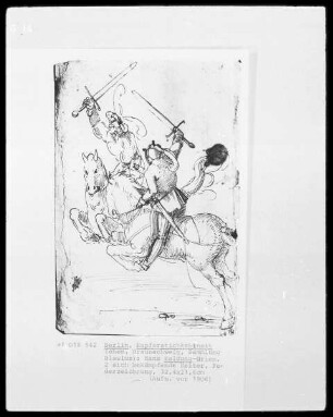 Zwei sich bekämpfende Ritter