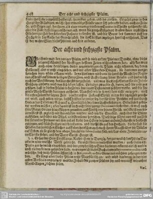Der acht und sechzigste Psalm