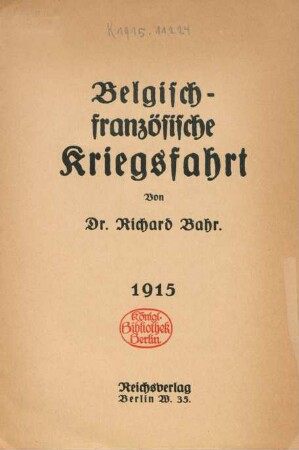 Belgisch-französische Kriegsfahrt