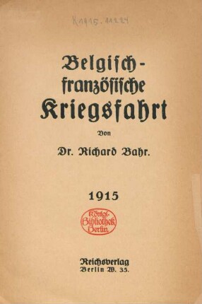 Belgisch-französische Kriegsfahrt