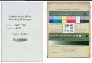 Entnazifizierung Arthur Evertz , geb. 23.12.1900 (Fabrikant)