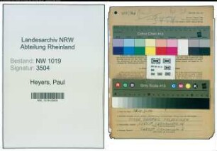 Entnazifizierung Paul Heyers , geb. 30.10.1896 (Arzt)