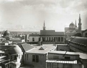 Syrien. Damaskus. Stadtkern mit Umayyaden-Moschee nach Osten, Februar 1918
